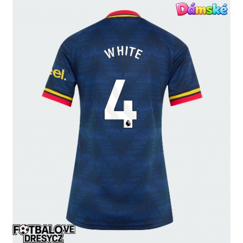 Arsenal Ben White #4 Dámské Venkovní Dres 2026-27 Krátký Rukáv Arsenal Ben White #4 Dámské Venkovní Dres 2026-27 Krátký Rukáv